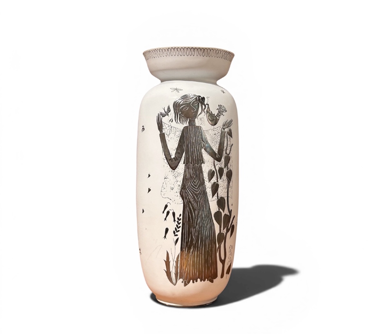 Vase ovoïde de Stig Lindberg  pour Gustavberg, modèle Grazia.-photo-2